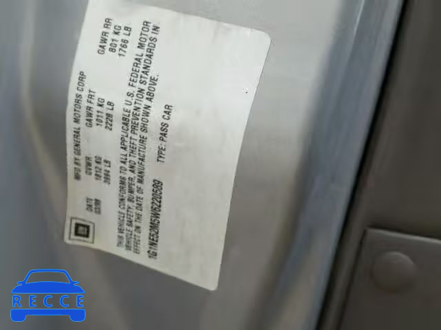 1998 CHEVROLET MALIBU LS 1G1NE52M5W6220589 image 9