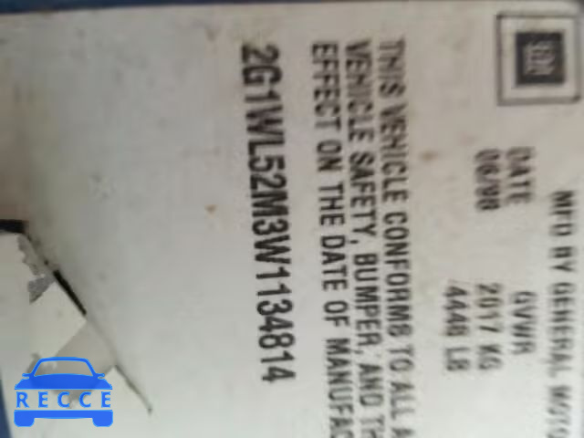 1998 CHEVROLET LUMINA/LS 2G1WL52M3W1134814 image 9
