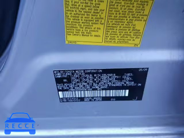 2009 TOYOTA RAV4 SPORT JTMBK32V695081468 Bild 9