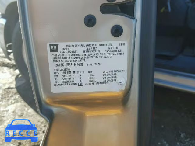 2002 GMC SIERRA C15 2GTEC19V621149408 image 9