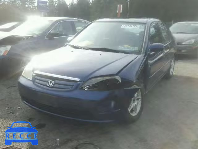 2001 HONDA CIVIC EX 2HGES26781H546186 image 1