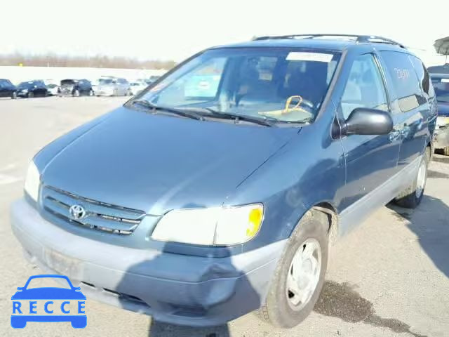 2002 TOYOTA SIENNA LE/ 4T3ZF13C52U476955 зображення 1