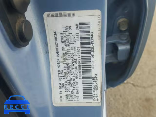 1994 TOYOTA COROLLA LE 1NXAE09B9RZ178307 Bild 9