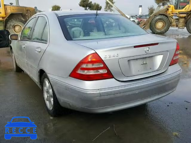 2003 MERCEDES-BENZ C240 WDBRF61J43F302200 зображення 2