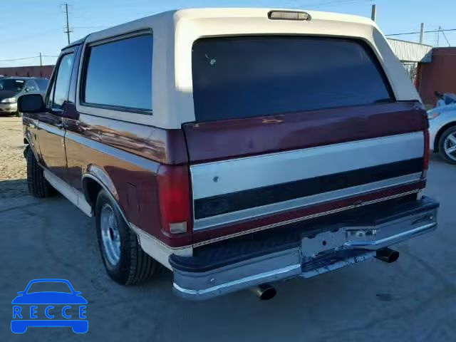 1992 FORD BRONCO 1FMEU15N3NLA22340 image 2