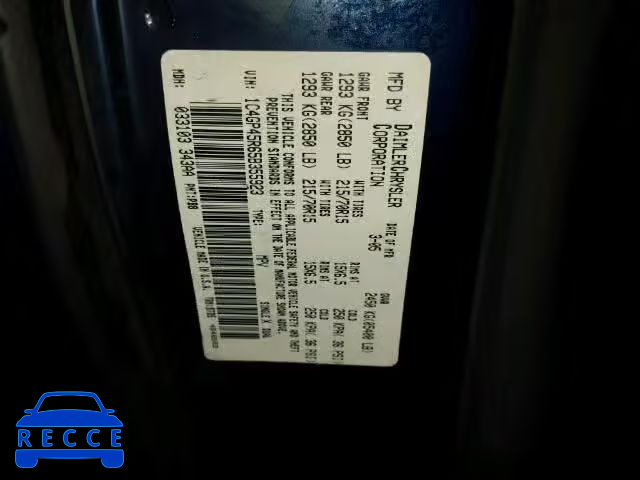 2005 CHRYSLER Town and Country 1C4GP45R65B355923 image 9