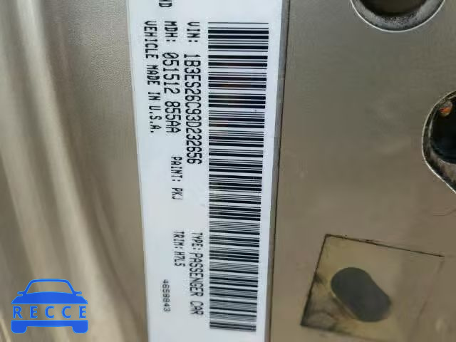 2003 DODGE NEON SE 1B3ES26C93D232656 Bild 9