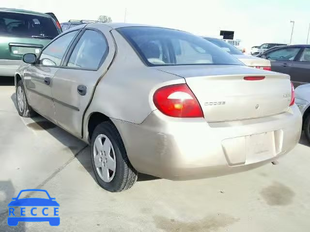 2003 DODGE NEON SE 1B3ES26C93D232656 image 2