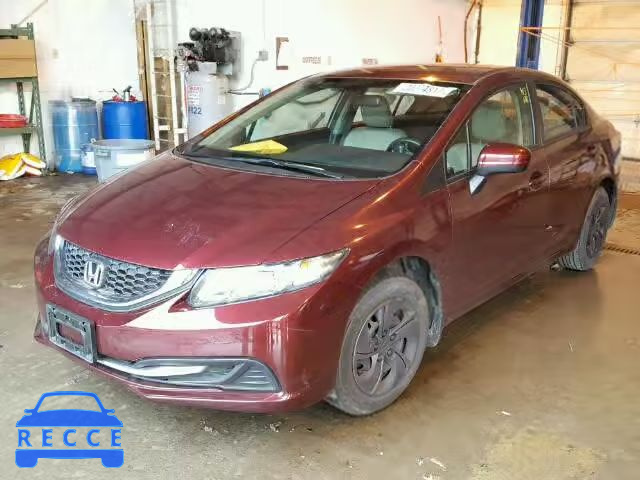 2014 HONDA CIVIC LX 19XFB2F52EE271126 image 1