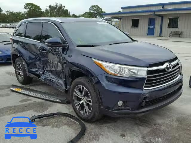 2016 TOYOTA HIGHLANDER 5TDKKRFH0GS121509 Bild 0