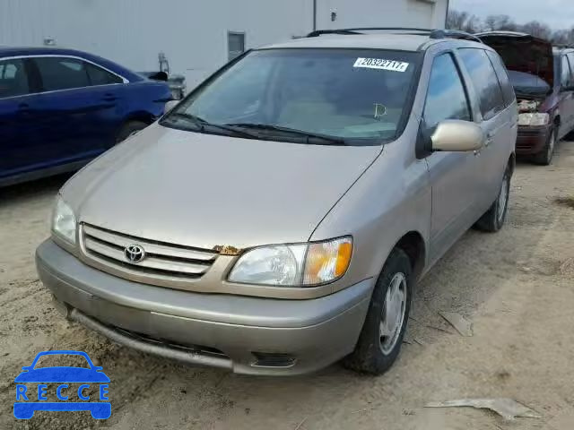 2002 TOYOTA SIENNA LE/ 4T3ZF13C92U499140 зображення 1