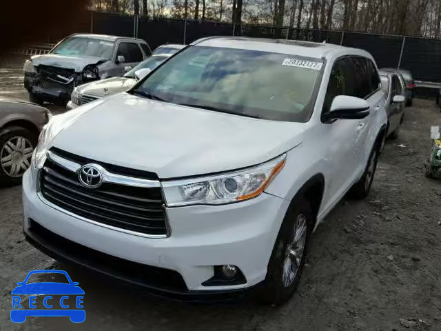 2014 TOYOTA HIGHLANDER 5TDJKRFH5ES061445 image 1