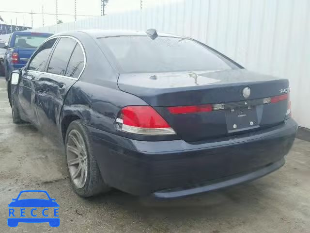 2005 BMW 745I WBAGL63565DP76307 image 2