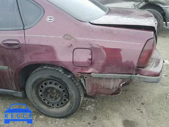 2003 CHEVROLET IMPALA 2G1WF52E639131239 зображення 9