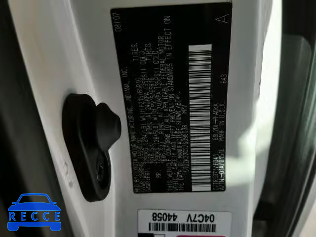 2007 TOYOTA SIENNA XLE 5TDZK22C27S098038 image 9