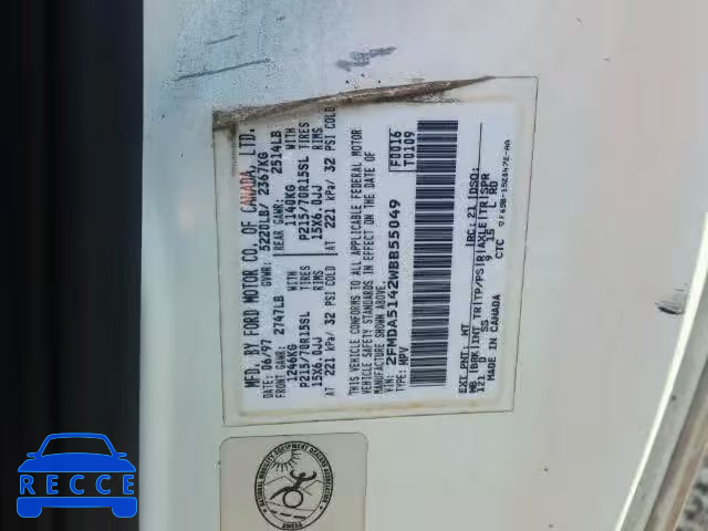 1998 FORD WINDSTAR W 2FMDA5142WBB55049 image 9