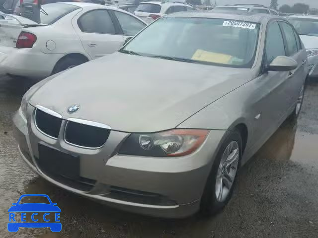 2008 BMW 328I WBAVA37558NL50354 зображення 1