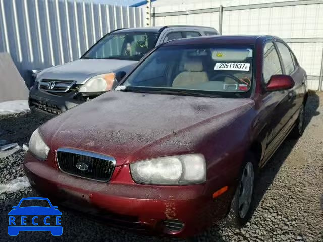 2002 HYUNDAI ELANTRA GL KMHDN45D12U260713 Bild 1