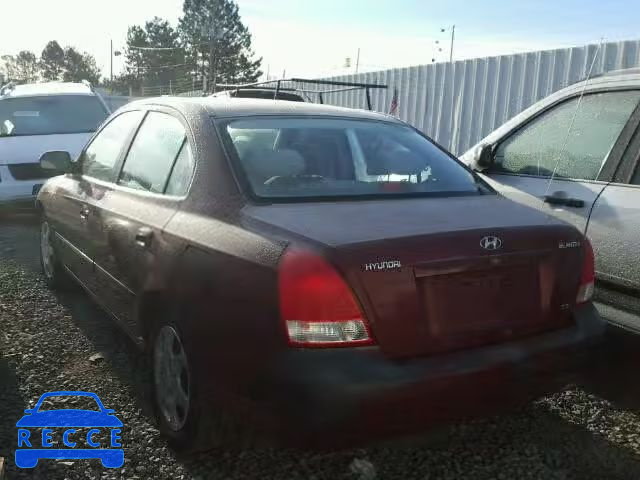 2002 HYUNDAI ELANTRA GL KMHDN45D12U260713 Bild 2