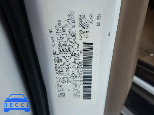 2004 TOYOTA SEQUOIA SR 5TDBT44AX4S223806 image 9