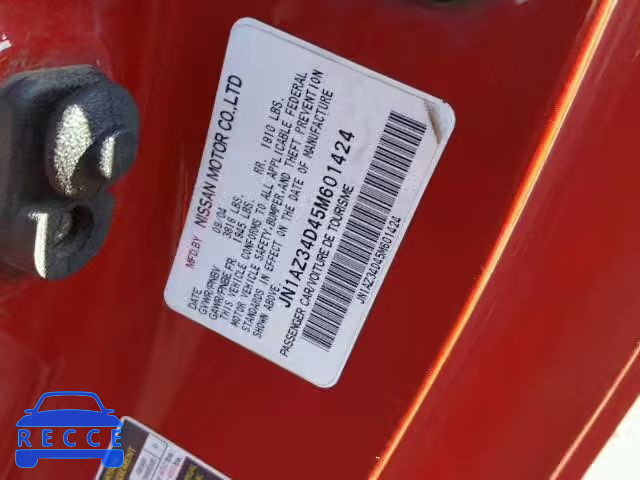 2005 NISSAN 350Z JN1AZ34D45M601424 Bild 9