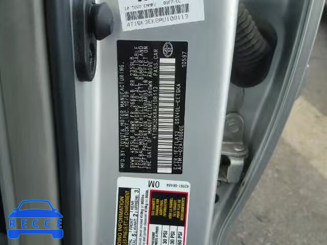 2010 TOYOTA CAMRY LE/X 4T1BK3EK8AU108113 image 9