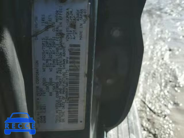 1998 TOYOTA 4RUNNER SR JT3HN86R7W0187775 image 9