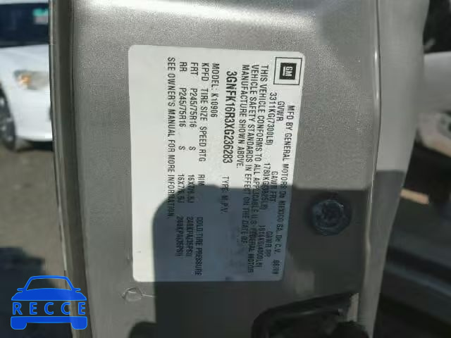 1999 CHEVROLET K1500 SUBU 3GNFK16R3XG236283 image 9