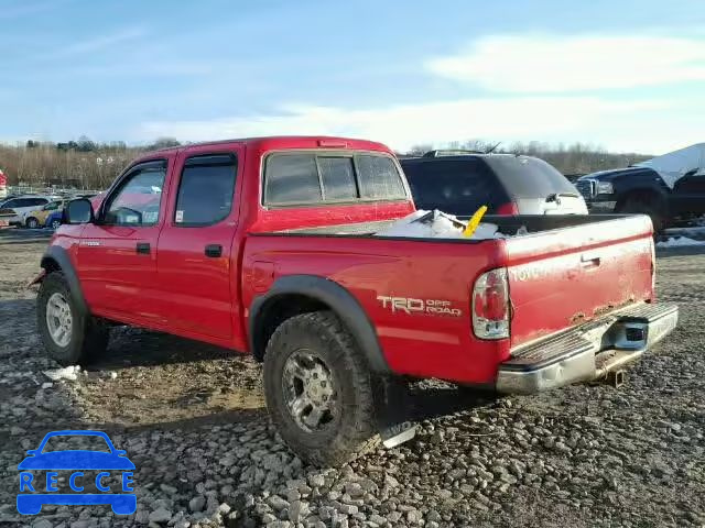 2001 TOYOTA TACOMA DOU 5TEHN72N31Z856402 image 2