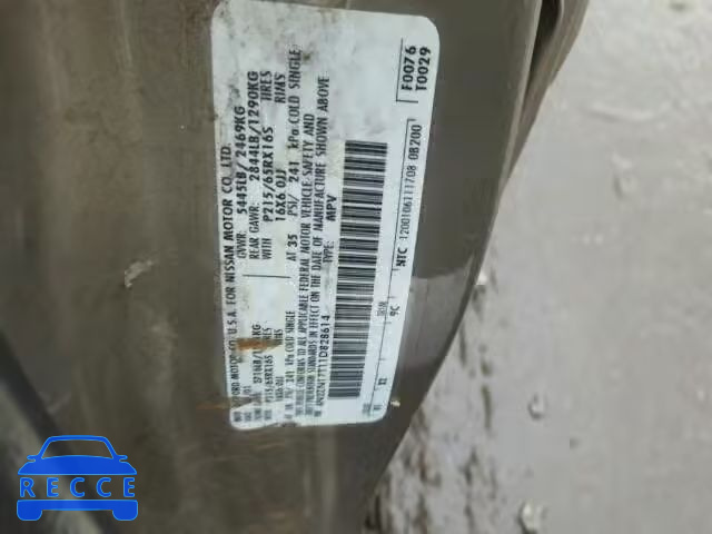 2001 NISSAN QUEST GLE 4N2ZN17T11D828614 image 9
