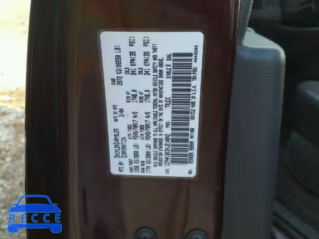 2004 DODGE RAM 1500 S 1D7HA16K34J214842 image 9