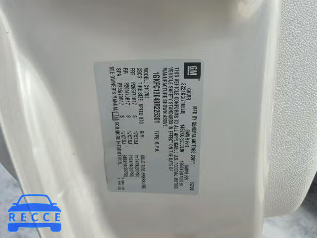 2008 GMC YUKON 1GKFC13048R226301 image 9