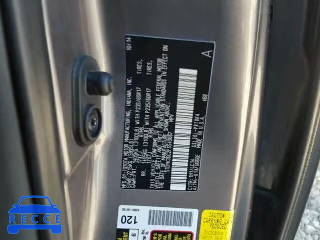 2015 TOYOTA SIENNA XLE 5TDYK3DC2FS540667 зображення 9