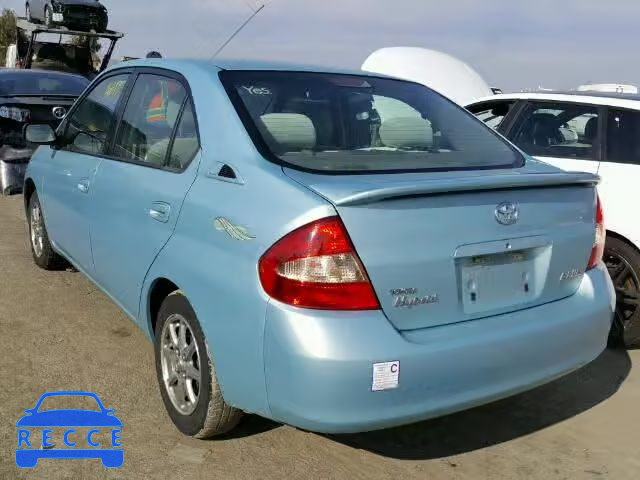 2002 TOYOTA PRIUS JT2BK12UX20055852 image 2