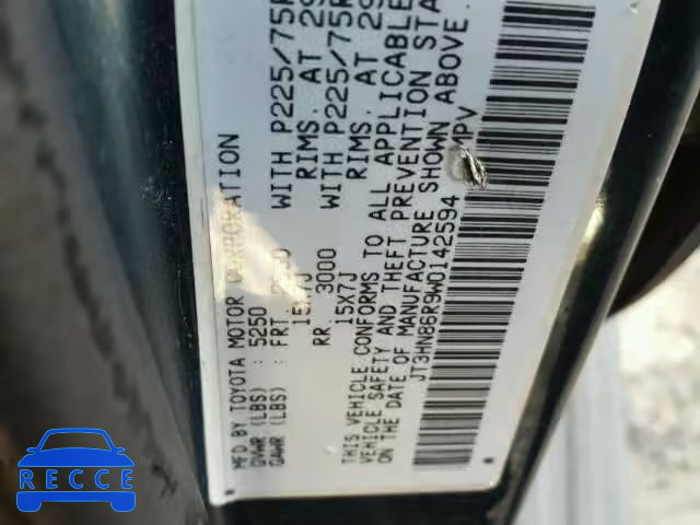 1998 TOYOTA 4RUNNER SR JT3HN86R9W0142594 image 9