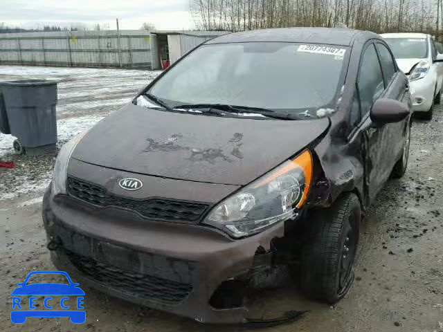 2012 KIA RIO LX KNADM5A34C6735235 image 1