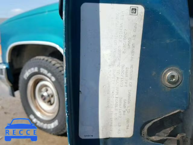 1994 GMC SIERRA C15 2GTEC19Z6R1583910 image 9