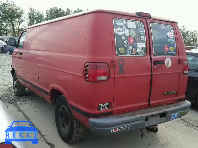 2003 DODGE RAM VAN B2 2D7JB21YX3K511657 зображення 2