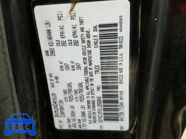 2001 DODGE RAM 1500 Q 1B7HC13Y31J256842 image 9