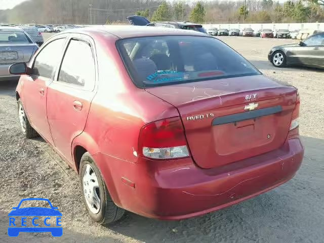 2005 CHEVROLET AVEO/LS KL1TD52615B439954 image 2