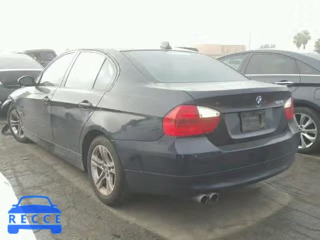 2008 BMW 328I SULEV WBAVC53558FZ85046 зображення 2