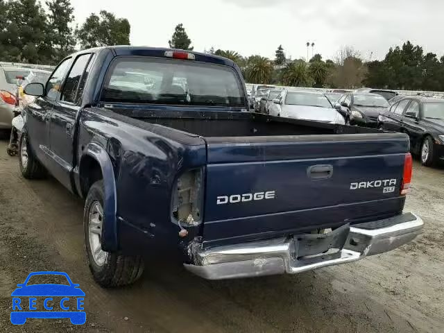 2003 DODGE DAKOTA QUA 1D7HL48N63S100961 Bild 2