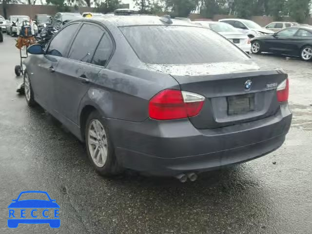 2007 BMW 328I SULEV WBAVC53567FZ70909 зображення 2