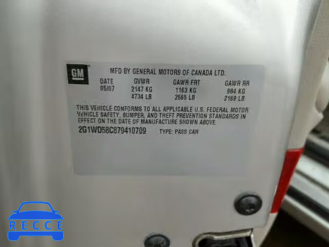 2007 CHEVROLET IMPALA SUP 2G1WD58C879410709 image 9