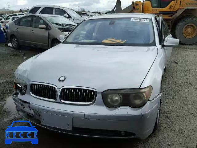 2004 BMW 745I WBAGL63474DP71414 зображення 1