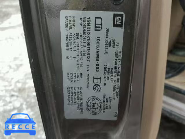 2008 CHEVROLET UPLANDER L 1GNDU23168D156187 image 9