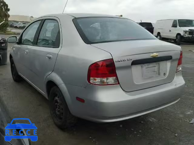 2006 CHEVROLET AVEO/LS KL1TD56636B547200 зображення 2