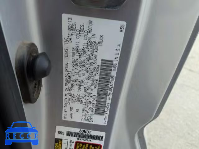 2013 TOYOTA TACOMA 5TFPX4EN5DX016018 image 9