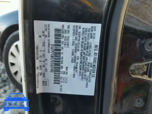 2007 FORD CROWN VIC 2FAFP71W17X163100 image 9