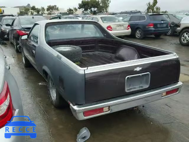 1987 CHEVROLET EL CAMINO 3GCCW80H1HS913208 image 2